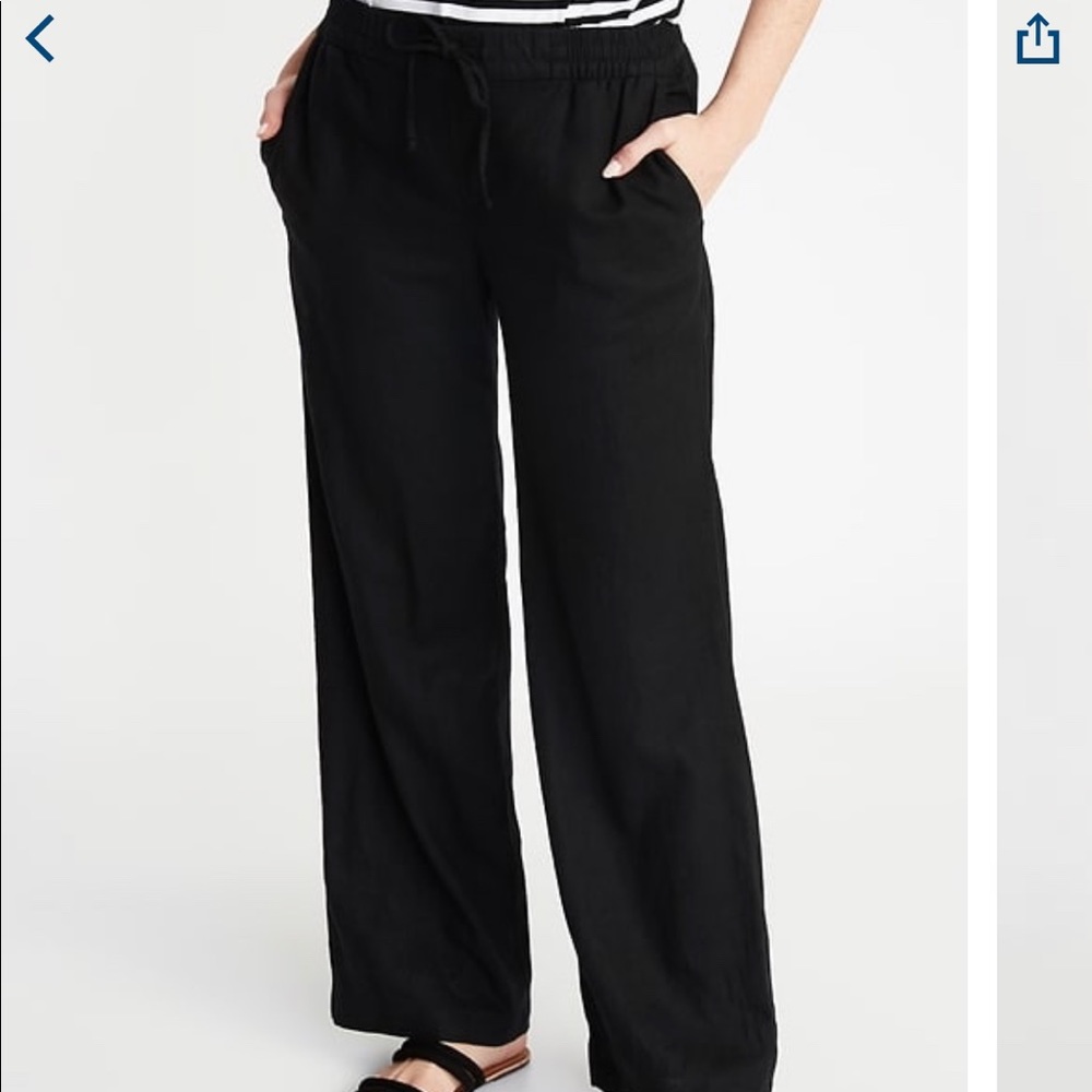 Old navy black linen pants